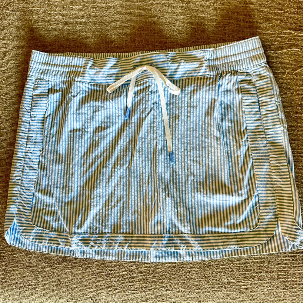 Vineyard Vines Blue and White Striped Mini Skirt